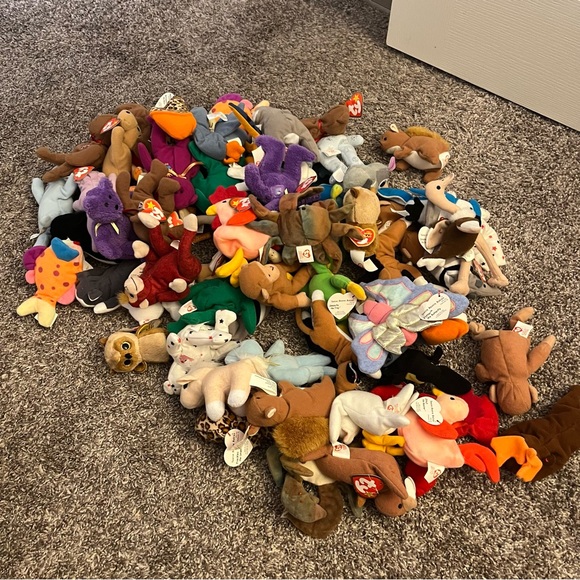 Ty Other - Ty Mini Vintage Beanie Baby Lot Of 65, Christmas Exclusives & Animals McDonald’s